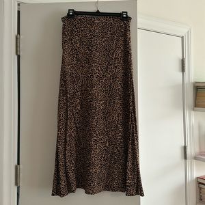 Reformation Bea skirt leopard print size 4